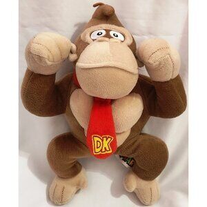 Basic Fun Nintendo Super Mario DONKEY KONG plush gorilla stuffed animal 10" 2021